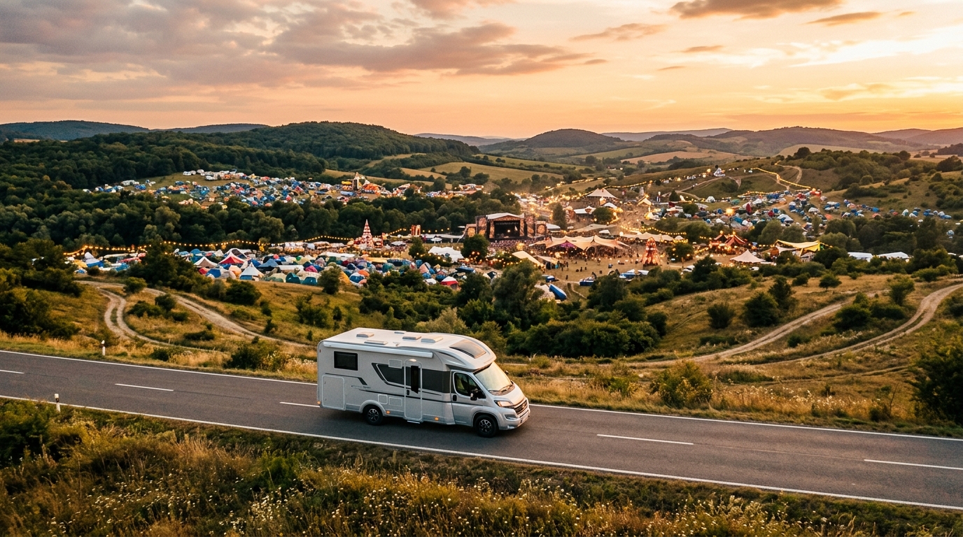 Pronájem obytných vozů Ozora Festival – Kompletní průvodce 2026